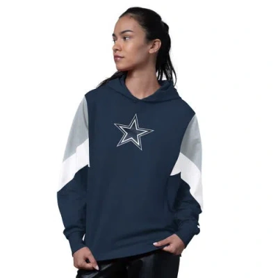 Starter Navy New York Yankees Scrimmage Pullover Hoodie In Blue