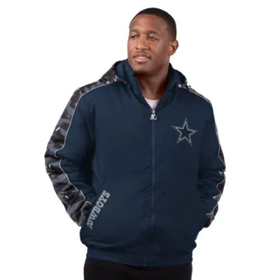 Starter Navy Dallas Cowboys Thursday Night Gridiron Full-zip Jacket