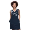 Starter Navy New York Yankees Fast Track Sneaker V-neck Dress