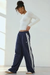 Starter Side-stripe Wide-leg Track Pant In Navy, Women's At Urban Outfitters In Navy