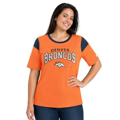 Starter Orange Denver Broncos Plus Size Linebacker Slub T-shirt