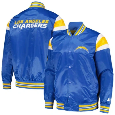 Starter Powder Blue Los Angeles Chargers Satin Full-snap Varsity Jacket