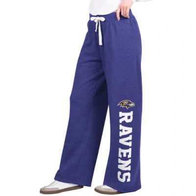Starter Purple Baltimore Ravens Field Wide Leg Sweatpants