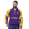 Starter Purple Minnesota Vikings Prospect Half-zip Pullover In Purple