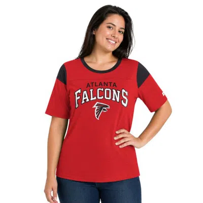 Starter Red Atlanta Falcons Plus Size Linebacker Slub T-shirt