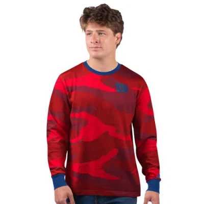 Starter Red New York Giants Thursday Night Gridiron Long Sleeve T-shirt