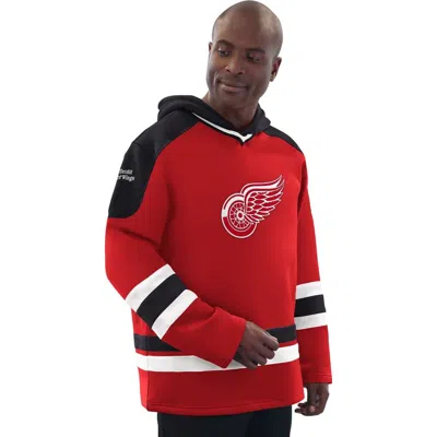 Starter Red/black Detroit Red Wings Hockey Pullover Hoodie