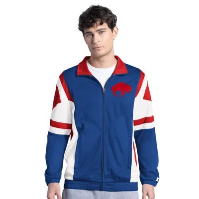 Starter Royal Buffalo Bills Contender Vintage Logo Full-zip Track Jacket In Blue