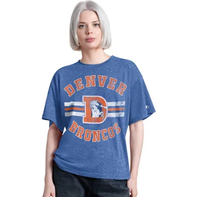 Starter Royal Denver Broncos Vintage Jump Shot Boyfriend Tri-blend T-shirt