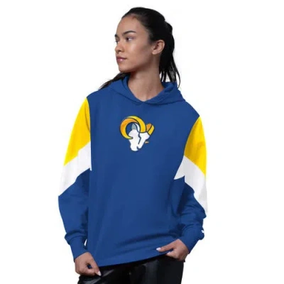 Starter Royal Los Angeles Rams Scrimmage Hoodie In Blue