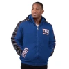 Starter Royal New York Giants Thursday Night Gridiron Full-zip Jacket In Royal