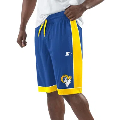 Starter Men's Royal/gold Los Angeles Rams Fan Favorite Fashion Shorts In Royal,gold
