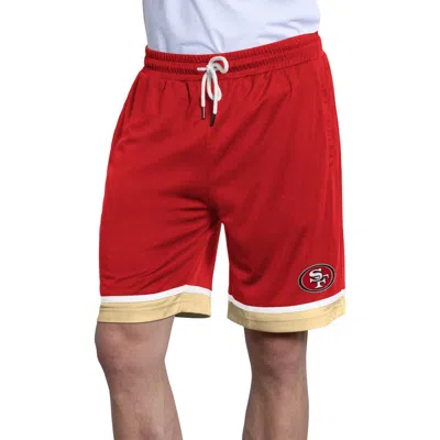Starter Scarlet San Francisco 49ers Power Play Mesh Shorts In Red
