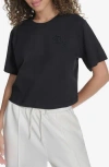 Starter Short Sleeve Crop T-shirt In Black