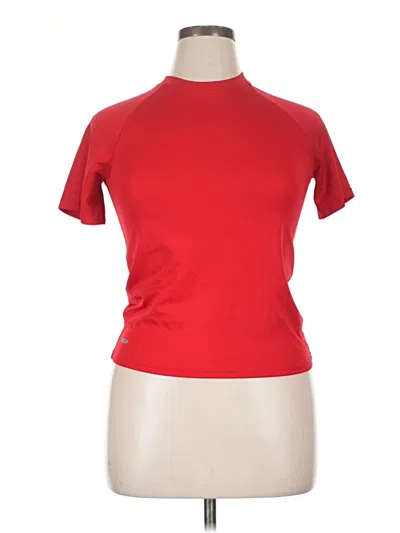Pre-owned Starter Short Sleeve Turtleneck In Red
