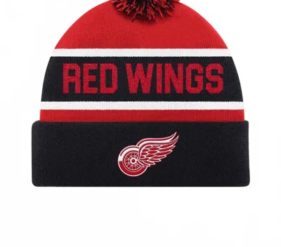 Starter Unisex Detroit Red Wings Pom Beanie In Black
