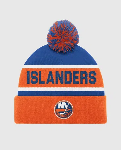 Starter Unisex New York Islanders Pom Beanie In Orange In Blue