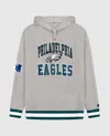 Starter Unisex Philadelphia Eagles Knit Hoodie Sweatshirt In Heather Grey In Grey