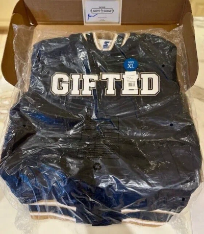 Pre-owned Starter Veefriends Gift Goat "gifted  Jacket - Brand In Blue