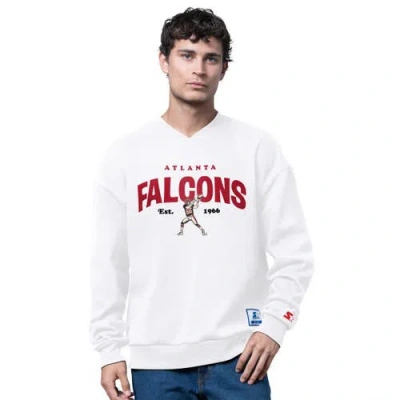 Starter White Atlanta Falcons 1966 Throwback Collection Sweatshirt