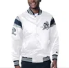Starter Men's White Dallas Cowboys Satin Varsity Full-snap Jacket In White