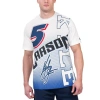 STARTER STARTER WHITE KYLE LARSON EXTREME LINEMAN GRAPHIC T-SHIRT