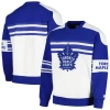Starter White Toronto Maple Leafs Defense Fleece Crewneck Pullover Sweatshirt In White