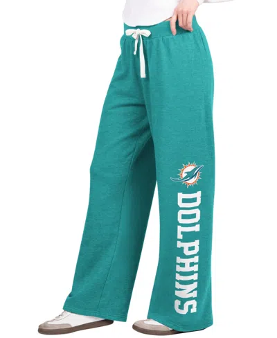 Starter Women's Aqua Miami Dolphins Field Wide Leg Sweatpants