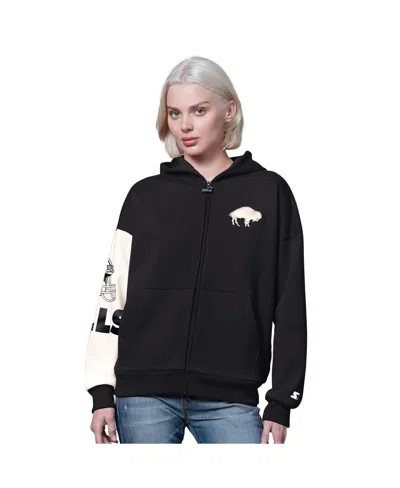 Starter Women's Black Buffalo Bills 4th Down Full-zip Hoodie
