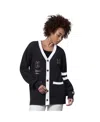 Starter Black Philadelphia Eagles Back Shot Button-up Cardigan In Black