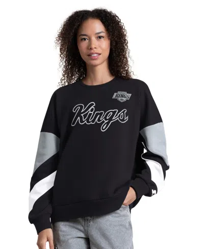 Starter Women's Black Los Angeles Kings Grand Slam Sleeve Color Block Sweatshirt