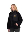Starter Women's Black Minnesota Vikings On The Ball Sherpa Jacket In Black