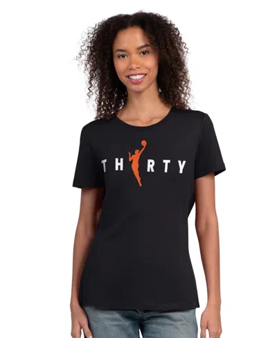 Starter Women's Black New York Liberty Wnba 30th Anniversary Scoop Neck T-shirt