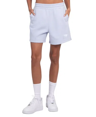 Starter Women's Blue Oklahoma City Thunder Pastel High Waisted Shorts