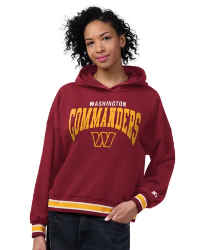 Starter Women's Burgundy Washington Commanders Home Plate Hoodie