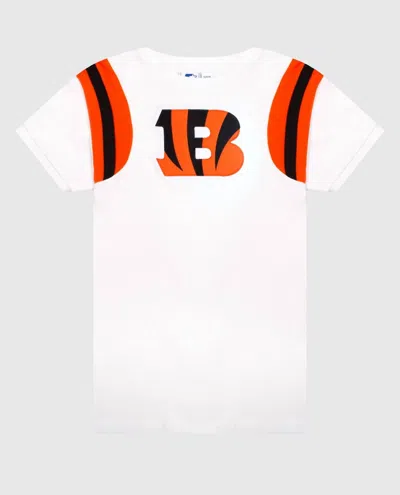 Starter Women's Cincinnati Bengals Short Sleeve Crew Neck  Shirt In White