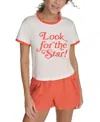 Starter Women's Cotton Look For The Star Graphic T-shirt In White