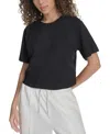 Starter Short Sleeve Crop T-shirt In Black