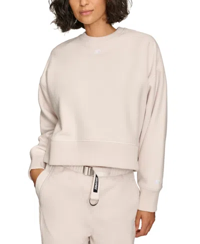 Starter Women's Crewneck Cropped Sweatshirt In Sand