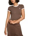 Starter Women's Cropped Ringer Baby T-shirt In Bracken