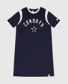 Starter Women's Dallas Cowboys Shirt Dress In Navy In Blue