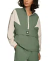Starter Women's Half-zip Pullover Jacket In Duck Green