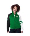 Starter Women's Kelly Green Boston Celtics Line Up Dolman Raglan Full-zip Track Jacket In Kelly Green