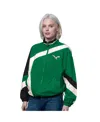 Starter Women's Kelly Green/black Philadelphia Eagles Vintage 1st Quarter Full-zip Windbreaker In Multi