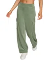 Starter Women's Knit Cargo Activewear Pants In Duck Green
