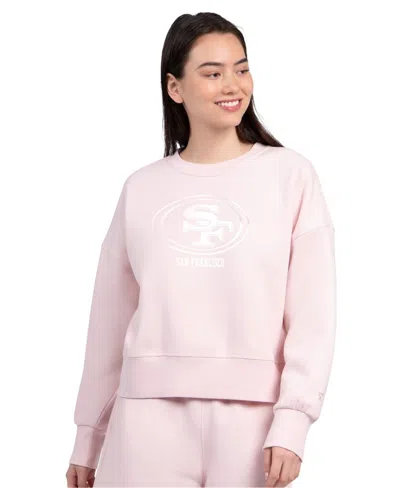 Starter Women's Light Pink San Francisco 49ers Travel Pastels Boxy Fleece Sweatshirt