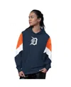Starter Women's Navy Detroit Tigers Scrimmage Pullover Hoodie In Blue
