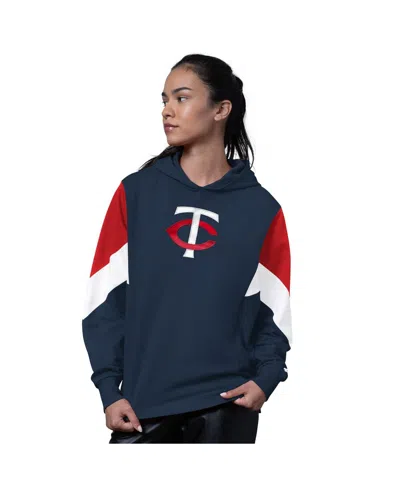Starter Women's Navy Minnesota Twins Scrimmage Pullover Hoodie In Multi