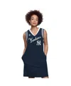Starter Women's Navy New York Yankees Fast Track Sneaker V-neck Dress