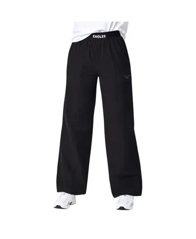 Starter Women's Philadelphia Eagles Athleisure Wide-leg Pants In Transparent
